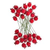 Szronione czerwone jagody 1,5cm 31szt. Wydawca: Dalprint. SmakLiter.pl Opakowanie Szronione czerwone jagody 1,5cm 31szt
