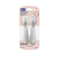 Opakowanie Sztućce metalowe szare 18m+