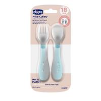 Opakowanie Sztućce metalowe turkusowe 18m+