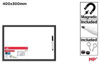 Opakowanie Tablica magnetyczna biała z markerem 30x40cm