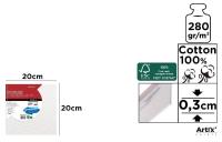 Tablica malarska 20x20x0,3cm 280G/m2. Wydawca: Artix. SmakLiter.pl Opakowanie Tablica malarska 20x20x0,3cm 280G/m2