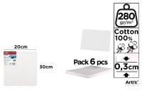 Opakowanie Tablica malarska 20x30x0,3cm 280G/m2 (6szt)
