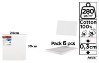 Tablica malarska 24x30x0,3cm 280G/m2 (6szt). Wydawca: Artix. SmakLiter.pl Opakowanie Tablica malarska 24x30x0,3cm 280G/m2 (6szt)