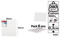 Tablica malarska 30x30x0,3cm 280G/m2 (6szt). Wydawca: Artix. SmakLiter.pl Opakowanie Tablica malarska 30x30x0,3cm 280G/m2 (6szt)