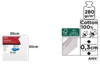 Tablica malarska 30x30x0,3cm 280G/m2. Wydawca: Artix. SmakLiter.pl Opakowanie Tablica malarska 30x30x0,3cm 280G/m2