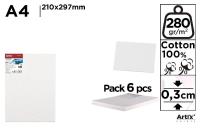 Tablica malarska A4 21x29,7x0,3cm (6szt). Wydawca: Artix. SmakLiter.pl Opakowanie Tablica malarska A4 21x29,7x0,3cm (6szt)