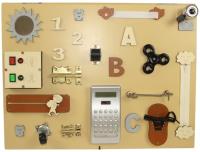 Tablica manipulacyjna rozkładna Sensoryka. Wydawca: 3toysm. SmakLiter.pl Opakowanie Tablica manipulacyjna rozkładna Sensoryka