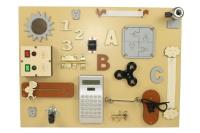 Tablica manipulacyjna Sensoryka. Wydawca: 3toysm. SmakLiter.pl Opakowanie Tablica manipulacyjna Sensoryka