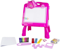 Tablica sztaluga projektor na kredę i pisak 49cm. Wydawca: Leantoys. SmakLiter.pl Opakowanie Tablica sztaluga projektor na kredę i pisak 49cm