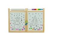 Tablica wisząca dwustronna naturalna. Wydawca: 3toysm. SmakLiter.pl Opakowanie Tablica wisząca dwustronna naturalna