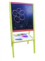 Tablica z kubkami na farbę i klipsami kolorowa. Wydawca: 3toysm. SmakLiter.pl Opakowanie Tablica z kubkami na farbę i klipsami kolorowa