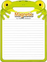 Opakowanie Tabliczka magnetyczna 21x28cm zmywalna Żabka