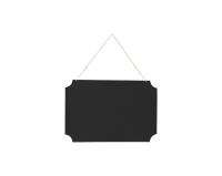 Tabliczka wisząca do napisów czarna. Wydawca: PartyDeco. SmakLiter.pl Opakowanie Tabliczka wisząca do napisów czarna