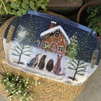 Taca duża Dom z piernika Święta. Wydawca: Alex Clark. SmakLiter.pl Opakowanie Taca duża Dom z piernika Święta