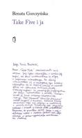 Okładka książki Take Five i ja
