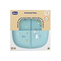 Opakowanie Talerz 3-dzielny niebieski 12m+