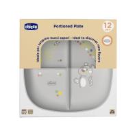 Opakowanie Talerz 3-dzielny szary 12m+