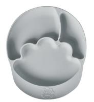 Opakowanie Talerz silikonowy z przyssawką szary