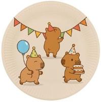 Opakowanie Talerze papierowe Kapibara 8szt