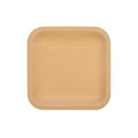 Talerze papierowe kraftowe 18x18cm 8szt. Wydawca: ARPEX. SmakLiter.pl Opakowanie Talerze papierowe kraftowe 18x18cm 8szt