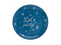 Opakowanie Talerzyki Let's party! 23cm granatowy 6szt