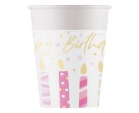Opakowanie Talerzyki papierowe Birthday Candles 23cm 8szt