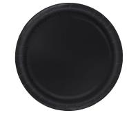 Opakowanie Talerzyki papierowe czarne 18cm 8szt