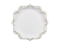 Opakowanie Talerzyki papierowe dekoracyjne białe 26cm 6szt
