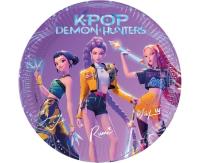 Opakowanie Talerzyki papierowe K-pop Demon Hunters 23cm 8szt