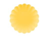 Opakowanie Talerzyki plastikowe Falbanka żółte 22cm 4 szt