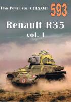 Tank Power vol. CCLXXVII Renault R35 593. Autor: Janusz Ledwoch. SmakLiter.pl Okładka książki Tank Power vol. CCLXXVII Renault R35 593