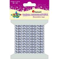 Opakowanie Taśma z kryształkami 4mm x 1,5m niebieska
