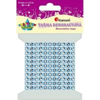 Opakowanie Taśma z kryształkami 4mm x1,5m błękitna
