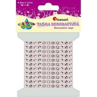 Opakowanie Taśma z kryształkami 4mm x1,5m jasnoróżowa