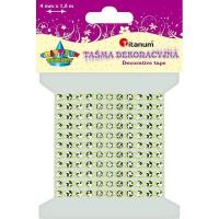 Opakowanie Taśma z kryształkami 4mm x1,5m jasnozielona