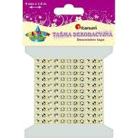 Opakowanie Taśma z kryształkami 4mm x1,5m żółta