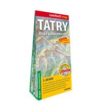 Tatry. Mapa panoramiczna; laminowana mapa turystyczna 1:28 000. Autor: Oracowanie zbiorowe. SmakLiter.pl Okładka książki Tatry. Mapa panoramiczna; laminowana mapa turystyczna 1:28 000