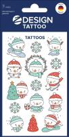 Opakowanie Tatuaże bożonarodzeniowe dla dzieci - bałwanki