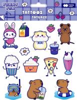 Tatuaże zmywalne Yummy Yum HAPPY COLOR. Wydawca: GDD. SmakLiter.pl Opakowanie Tatuaże zmywalne Yummy Yum HAPPY COLOR