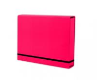 Opakowanie Teczka A4 lux na gumkę róż malinowy PENMATE