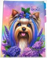 Opakowanie Teczka A4+ plastik 3 przegródki koszulka L Piesek