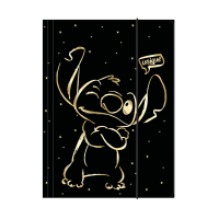 Opakowanie Teczka A4 z gumką Disney Gold Stitch wzór 1