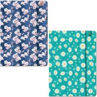 Teczka A4 z gumką Kwiatki mix. Wydawca: Bee-bee. SmakLiter.pl Opakowanie Teczka A4 z gumką Kwiatki mix