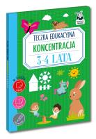 Okładka książki Teczka edukacyjna. Koncentracja. 3-4 lata. Kapitan Nauka