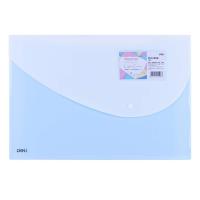 Teczka kopertowa na zatrzask PP Macaron nieb DELI. Wydawca: DELI. SmakLiter.pl Opakowanie Teczka kopertowa na zatrzask PP Macaron nieb DELI