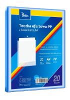 Teczka ofertowa A4 PP + 20 koszulek niebieska. Wydawca: TETIS. SmakLiter.pl Opakowanie Teczka ofertowa A4 PP + 20 koszulek niebieska