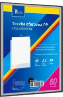 Teczka ofertowa A4 PP + 60 koszulek czarna. Wydawca: TETIS. SmakLiter.pl Opakowanie Teczka ofertowa A4 PP + 60 koszulek czarna