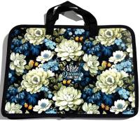Opakowanie Teczka-torba A4+ zapinana na zamek z rączką Kwiaty