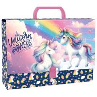 Opakowanie Teczka z rączką gruba Jednorożec