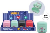 Temperówka podwójna z pojemnikiem Yuhu (12szt). Wydawca: INTERDRUK. SmakLiter.pl Opakowanie Temperówka podwójna z pojemnikiem Yuhu (12szt)